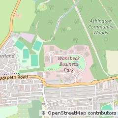 Map of Ashington, Northumberland