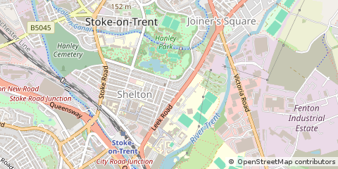 Map of Stoke-on-Trent, Staffordshire
