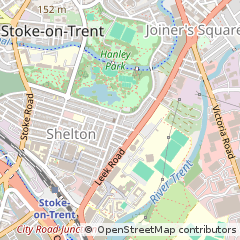 Map of Stoke-on-Trent, Staffordshire