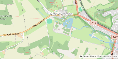 Map of High Wycombe, Buckinghamshire
