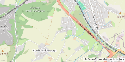 Map of Newton Abbot, Devon