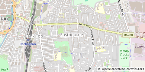 Map of Darlington
