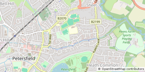 Map of Petersfield, Hampshire