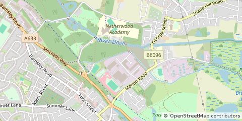 Map of Barnsley