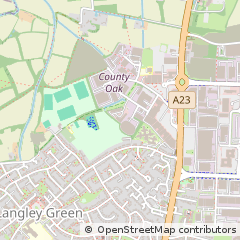 Map of Crawley