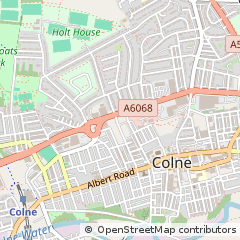 Map of Colne, Lancashire