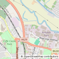 Map of Keighley, West Yorkshire