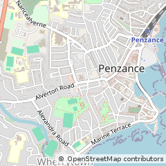 Map of Penzance, Cornwall