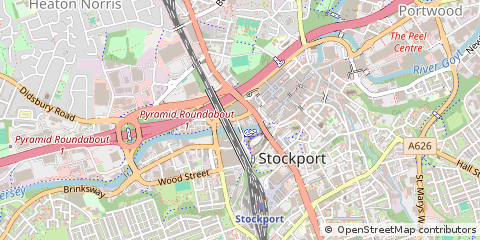 Map of Stockport