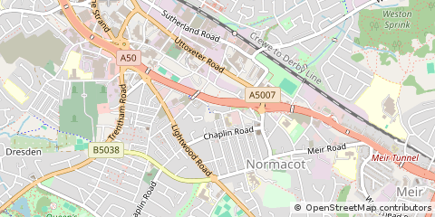 Map of Stoke on Trent