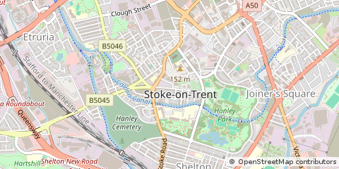 Map of Stoke-on-Trent