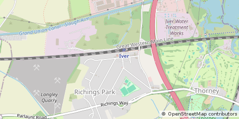 Map of Iver, Buckinghamshire