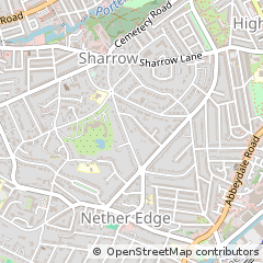 Map of Sheffield