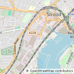 Map of Rochester, Kent