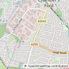 Map of Eastleigh, Hants