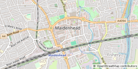 Map of Maidenhead, Berkshire