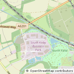 Map of Pontefract, West Yorkshire