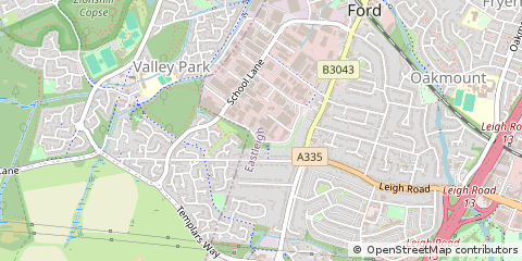 Map of Industrial Estate Chandlers Ford, Hampshire