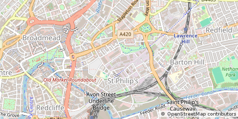 Map of Bristol, Somerset