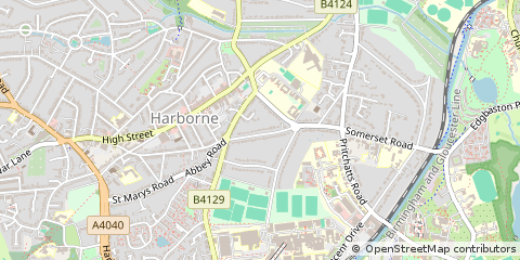 Map of Birmingham, West Midlands