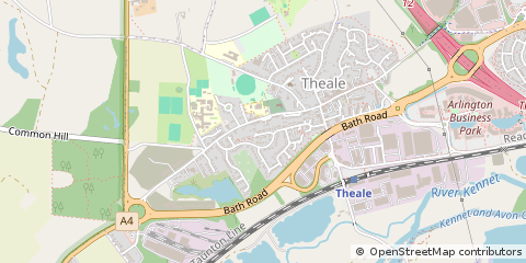 Map of Reading, Berkshire