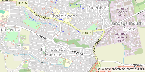 Map of Plymouth, Devon