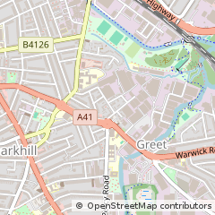 Map of Birmingham, West Midlands