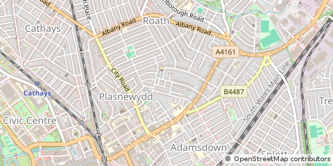 Map of Cardiff