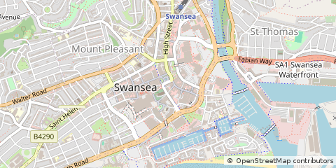 Map of Swansea