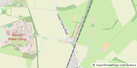 Map of Kings Worthy, Hampshire