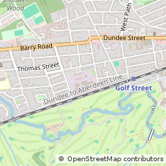 Map of Carnoustie, Angus