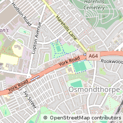 Map of Leeds, West Yorkshire
