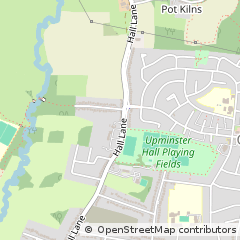 Map of Upminster, Essex