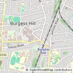 Map of Burgess Hill, West Sussex