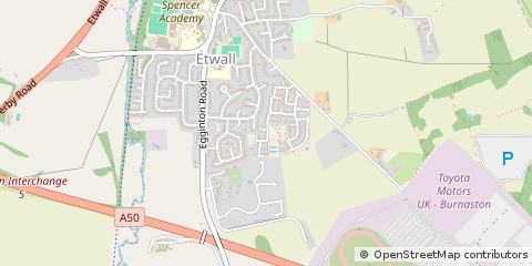 Map of Shrewsbury