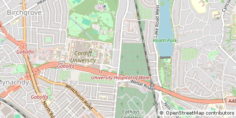 Map of Cardiff