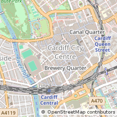 Map of Cardiff