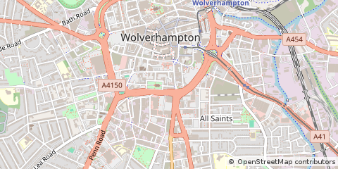 Map of Wolverhampton