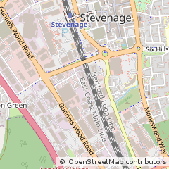 Map of Stevenage