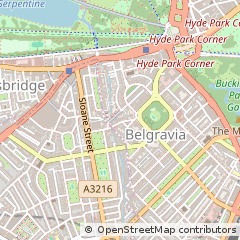 Map of Belgravia, London