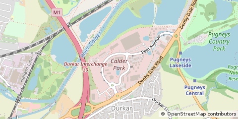 Map of Wakefield, West Yorkshire