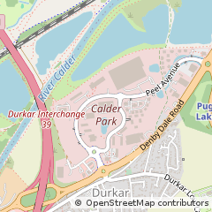 Map of Wakefield, West Yorkshire