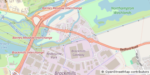 Map of Northampton, Northamptonshire