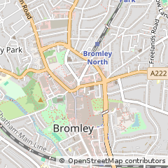 Map of Bromley, Kent