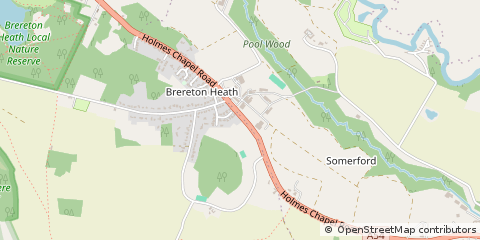 Map of Congleton, Cheshire