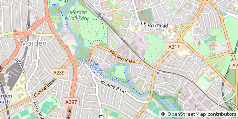 Map of Mitcham, Surrey