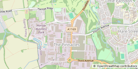 Map of Harlow, Essex