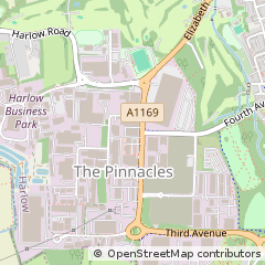 Map of Harlow, Essex