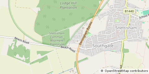 Map of King's Lynn, Norfolk