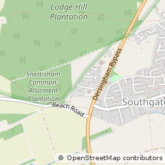 Map of King's Lynn, Norfolk